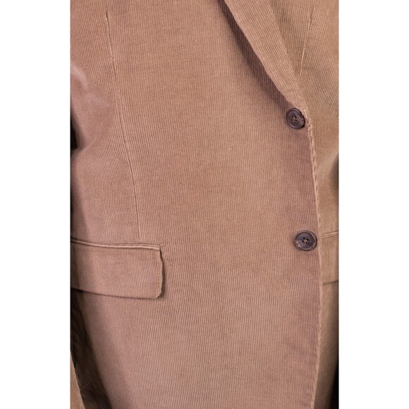 Joseph & Feiss 100% Cotton Beige Corduroy Blazer Sport Jacket Size 46R 2-Button - Picture 3 of 13